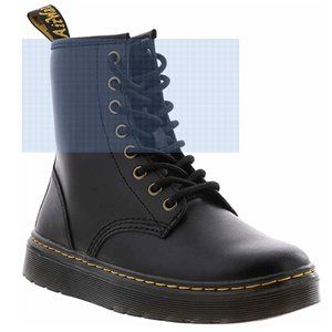Dr Martens Zavala T Lamper Combat Boot Black in Size 9 - NWOT